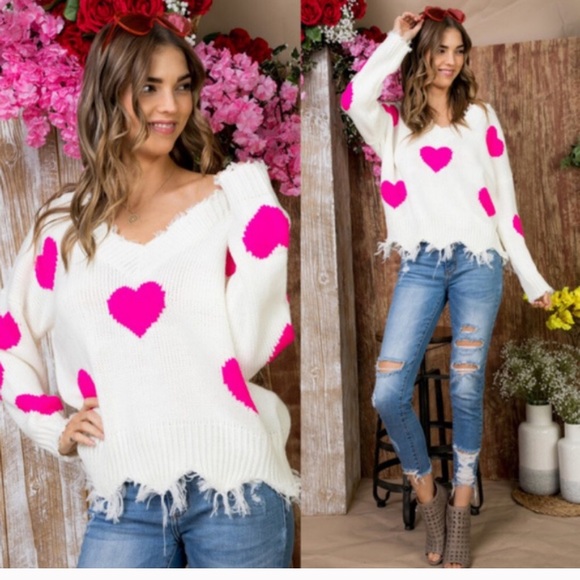 Super Cute Distressed Sweater - Picture 3 of 5